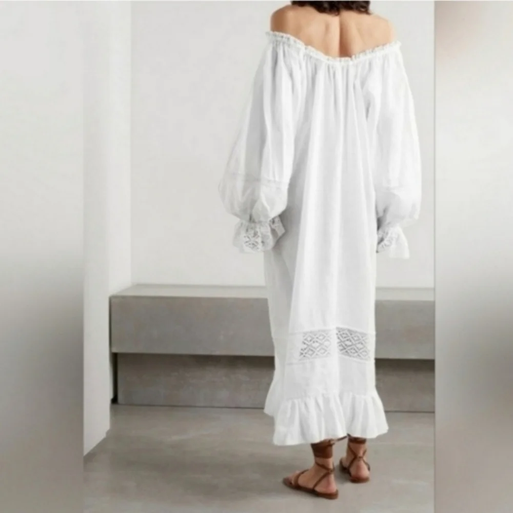 Sleeper Paloma 100% linen midi dress - Picture 5 of 15